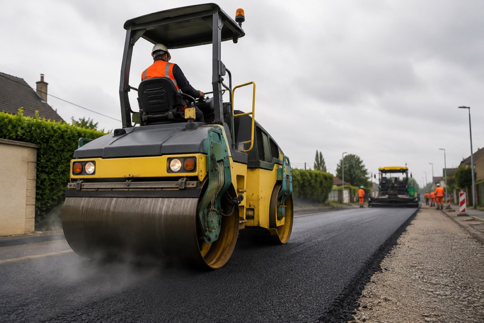 Compactage au rouleau